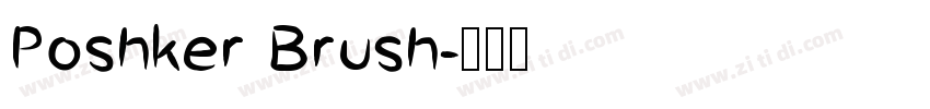 Poshker Brush字体转换
